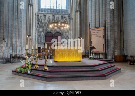 Image of the Primatial Cathedral of Notre-Dame de Rouen, an important church in the French Normandy Stock Photo