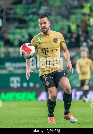 BUDAPEST, HUNGARY - MAY 27: (r-l) Endre Botka of Ferencvarosi TC