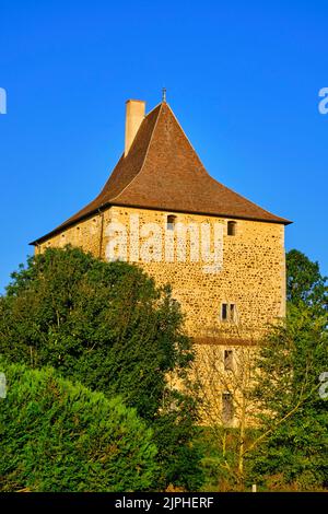 France, Cher (18), Berry, Neuvy-Deux-Clochers, la Tour de Vesvre // France, Cher (18), Berry, Neuvy-Deux-Clochers, the Tower of Vesvre Stock Photo