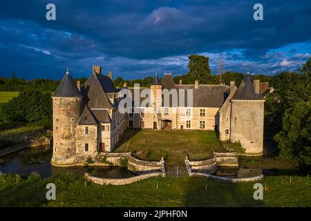 France, Cher (18), Le Noyer, château de Boucard // France, Cher (18), Le Noyer, castle of Boucard Stock Photo