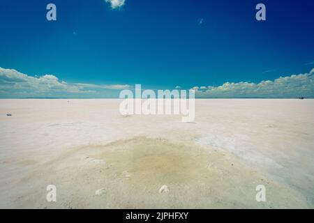 saline lake of tuz golu in turkey Stock Photo