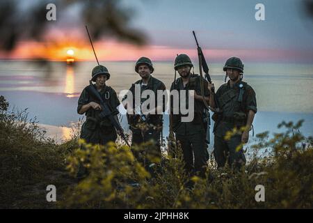 American soldiers, Vietnam cosplay costumes Stock Photo