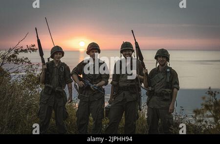 American soldiers, Vietnam cosplay costumes Stock Photo