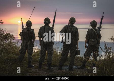 American soldiers, Vietnam cosplay costumes Stock Photo