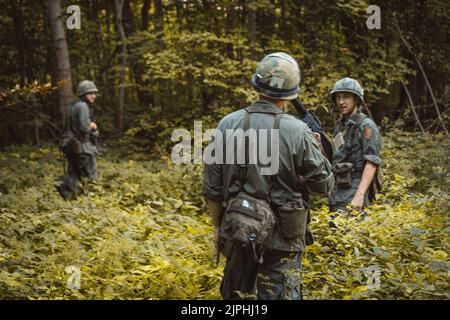 American soldiers, Vietnam cosplay costumes Stock Photo