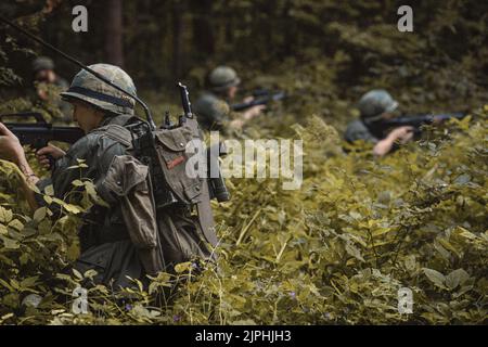 American soldiers, Vietnam cosplay costumes Stock Photo