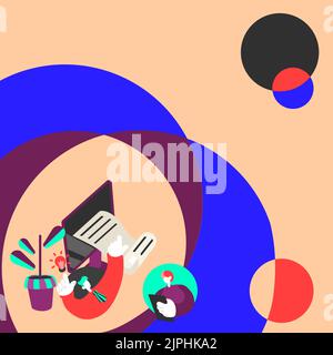Businessman Thinking About New Ideas And Copying File, Businesswoman Holding Document. Man Assuming Recent Updates And Making Copy, Woman Taking Notes Stock Vector