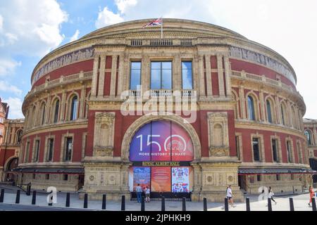 London, UK. 18th August 2022. Exterior daytime view of Royal Albert Hall. Stock Photo
