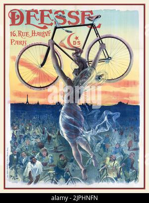 Clement Cycles et Automobiles Original Vintage Bicycle Poster by Misti