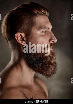 man, serious, style, beard, bearded, guy, men, styles, beards, beardeds Stock Photo