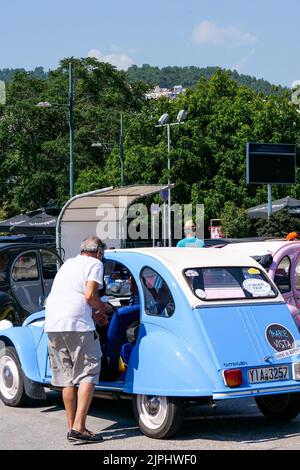 Citroen 2CV, Kavala, North-Eastern Greece Stock Photo