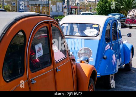 Citroen 2CV, Kavala, North-Eastern Greece Stock Photo