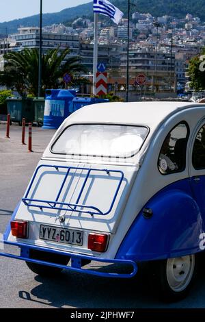 Citroen 2CV, Kavala, North-Eastern Greece Stock Photo