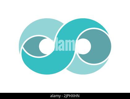 Infinity Design Vector icon illustration Logo template design Stock Vector