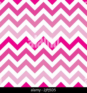 Pink ZIG ZAG pattern. Chevrons seamless pattern background retro vintage design. Stock Vector
