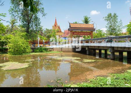 SIEM REAP - CAMBODIA , APRIL 6, 2017. Preah Ang Chek Preah Ang Chorm Shrine Temple. Siem Reap City is a very touristy place. Stock Photo