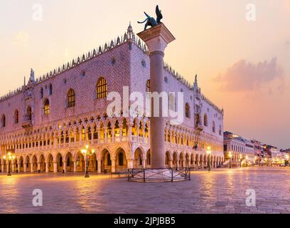 venice, st mark's square, doges palace, monolithsäule, venices, st. mark's squares, doges palaces Stock Photo