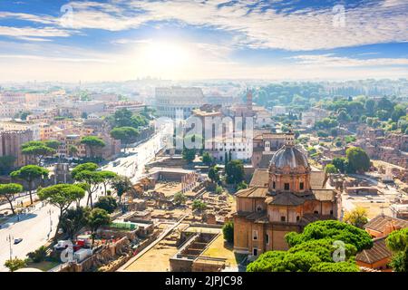 old town, rome, drohnenflug, old towns, romes Stock Photo - Alamy