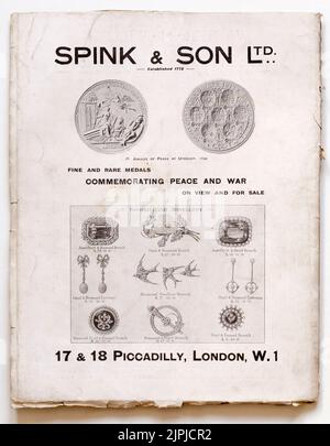 Advert for Spink and Son Antique Dealers in The Connoisseur Magazine Stock Photo