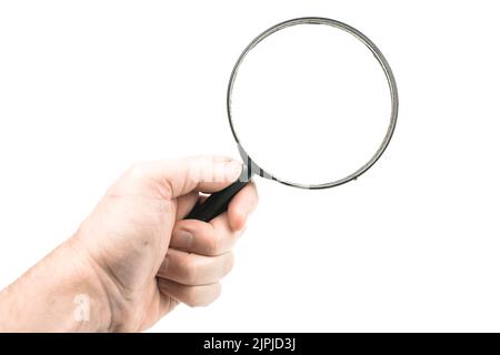 magnifying glass, discovery, detection, discover, discoveries, unveiling Stock Photo