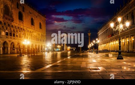 venice, st mark's square, monolithsäule, venices, st. mark's squares Stock Photo