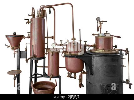 distillator, destillieranlage, alembik, distillators Stock Photo