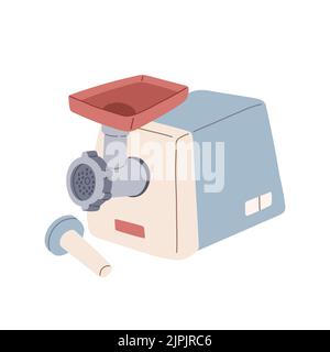 Meat grinder in flat design style isolated vector Stock Vector