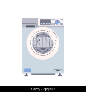Washing machine flat design style isolated vector Stock Vector