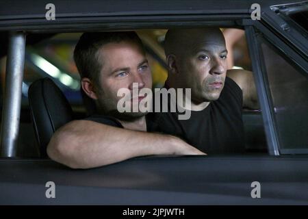 PAUL WALKER, VIN DIESEL, FAST FIVE, 2011 Stock Photo