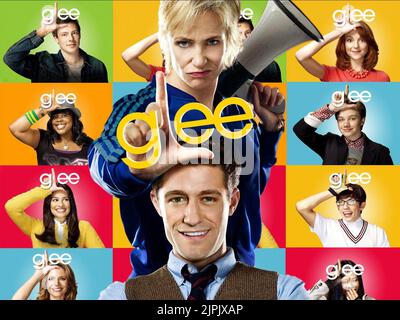 MONTEITH,LYNCH,MAYS,RILEY,COLFER,MICHELE,MCHALE,GILSIG,MORRISON,POSTER, GLEE: THE 3D CONCERT MOVIE, 2011 Stock Photo