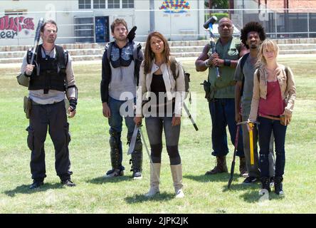 GARY WEEKS, JOHNNY PACAR, LESLEY-ANN BRANDT, VING RHAMES, EDDIE STEEPLES, TARYN MANNING, ZOMBIE APOCALYPSE, 2011 Stock Photo