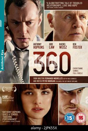 JUDE LAW, ANTHONY HOPKINS, RACHEL WEISZ, BEN FOSTER POSTER, 360, 2011 Stock Photo