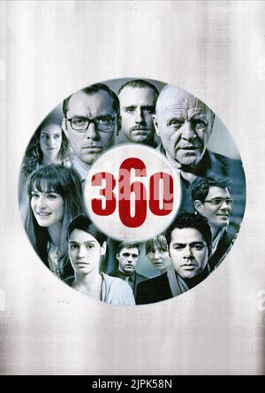 LUCIA SIPOSOVA, RACHEL WEISZ, JUDE LAW, BEN FOSTER, ANTHONY HOPKINS, JAMEL DEBBOUZE POSTER, 360, 2011 Stock Photo