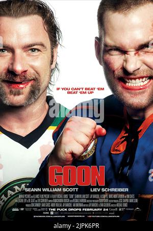 LIEV SCHREIBER, SEANN WILLIAM SCOTT POSTER, GOON, 2011 Stock Photo