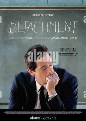 ADRIEN BRODY POSTER, DETACHMENT, 2011 Stock Photo