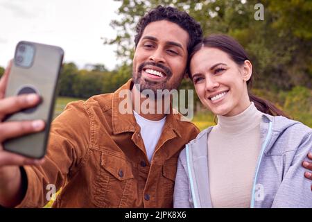 couple, walk, memory, selfie, pairs, walks, memories Stock Photo