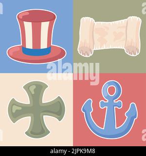 happy columbus day Stock Vector