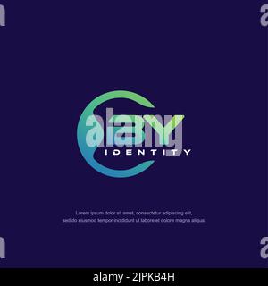 RE Initial letter circular line logo template vector with gradient ...