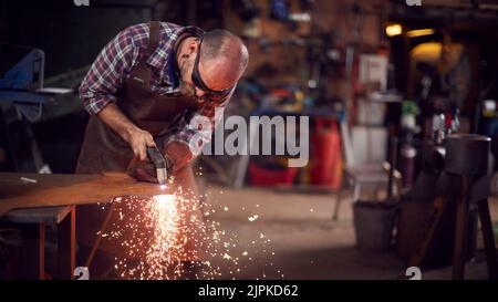 blacksmith, plasma cutter, blacksmiths Stock Photo
