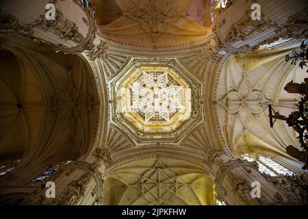 Interior details of domes in cathedral Stock Photo