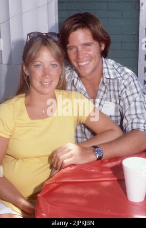 Grant Goodeve and wife Debbie Circa 1980's Credit: Ralph Dominguez/MediaPunch Stock Photo