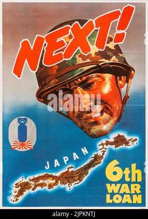 NEXT! - World War II War Loan (U.S. Government Printing Office, 1944). U.S. Treasury 6th War Loan Poster - 'Next!' Stock Photo