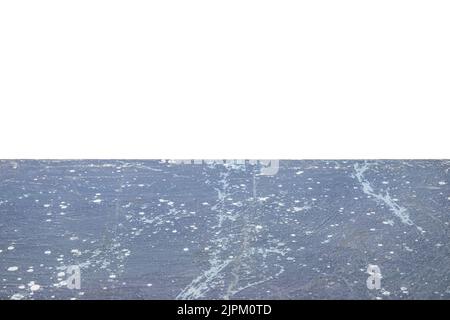 Empty stone surface on white background Stock Photo