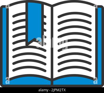 Piano Keyboard Icon. Editable Bold Outline With Color Fill Design. Vector Illustration. Stock Vector