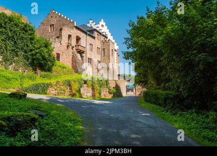 Miltenberg, Germany - July 18, 2021: View of the Miltenburg Castle Stock Photo