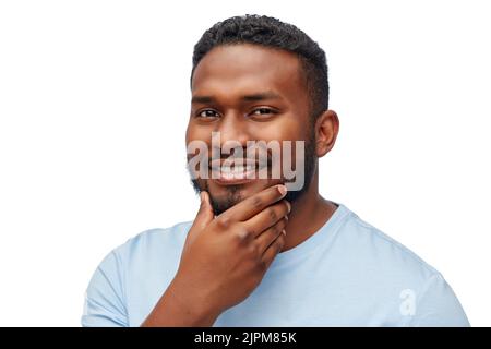 portrait of smiling young african american man Stock Photo