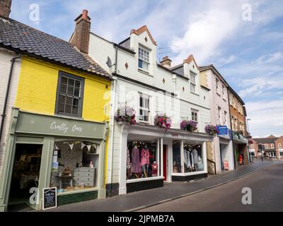 Fakenham town centre in Norfolk, UK. Stock Photo