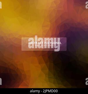 Abstract dark low poly triangular background design Stock Vector