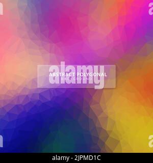 Abstract colorful low poly geometric background design Stock Vector