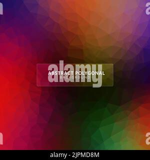 Colorful low poly polygonal background design Stock Vector
